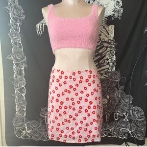 SHEIN pink flower summer set